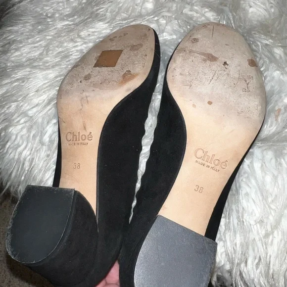 Chloe Black Scalloped Flats - Picture 5 of 5